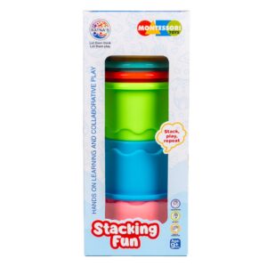 Ratna's Learning & Training Toy: Stacking Fun Beaker with Shape Sorting